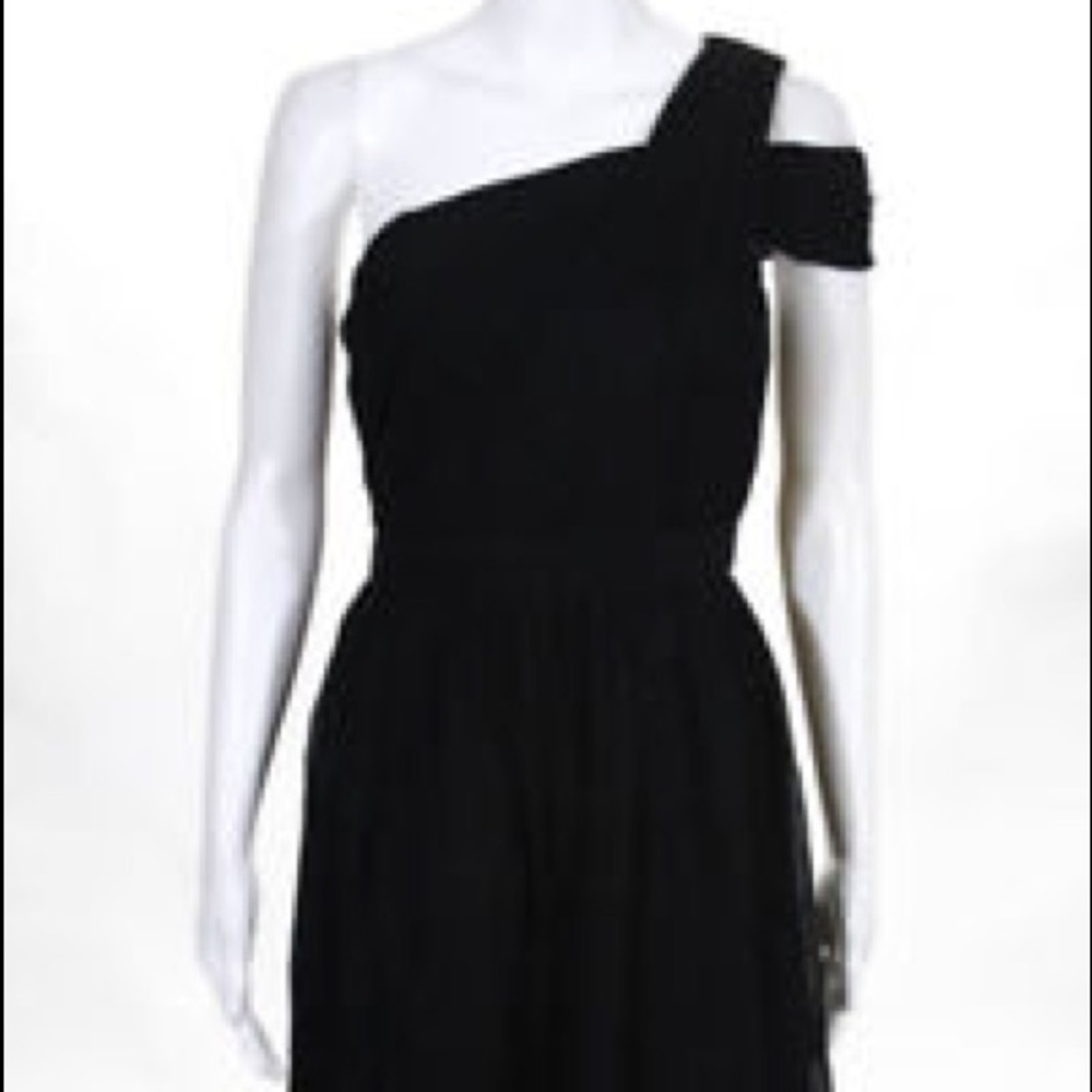 Black one shoulder J Crew Dress